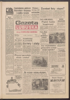 Gazeta Lubuska : dawniej Zielonogórska-Gorzowska R. XXXIX [właśc. XL], nr 110 (14 maja 1991). - Wyd. 1
