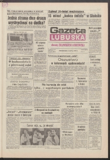 Gazeta Lubuska : dawniej Zielonogórska-Gorzowska R. XXXIX [właśc. XL], nr 162 (15 lipca 1991). - Wyd. 1