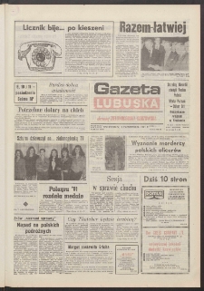 Gazeta Lubuska : dawniej Zielonogórska-Gorzowska R. XXXIX [właśc. XL], nr 233 (7 października 1991). - Wyd. 1