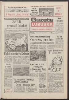 Gazeta Lubuska : dawniej Zielonogórska-Gorzowska R. XXXIX [właśc. XL], nr 297 (23 grudnia 1991). - Wyd. 1