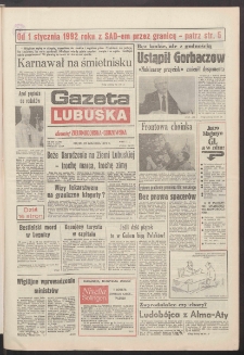 Gazeta Lubuska : dawniej Zielonogórska-Gorzowska R. XXXIX [właśc. XL], nr 299 (27 grudnia 1991). - Wyd. 1