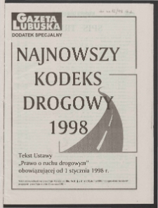 Gazeta Lubuska R. XLVI [właśc. XLVII], nr 12 (15 stycznia 1998). - Wyd 1