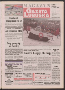 Gazeta Lubuska : magazyn R. XLVI [właśc. XLVII], nr 32 (7/8 lutego 1998). - Wyd 1