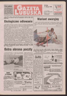 Gazeta Lubuska R. XLVI [właśc. XLVII], nr 35 (11 lutego 1998). - Wyd 1