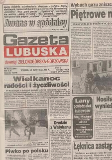 Gazeta Lubuska : magazyn środa : dawniej Zielonogórska-Gorzowska R. XLIII [właśc. XLIV], nr 3 (4 stycznia 1995). - Wyd. 1
