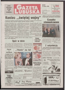 Gazeta Lubuska R. XLVI [właśc. XLVII], nr 71 (25 marca 1998). - Wyd 1