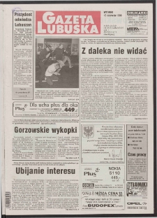 Gazeta Lubuska R. XLVI [właśc. XLVII], nr 139 (16 czerwca 1998). - Wyd 1