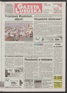 Gazeta Lubuska R. XLVI [właśc. XLVII], nr 184 (7 sierpnia 1998). - Wyd 1