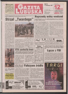 Gazeta Lubuska R. XLVII, nr 219 (18 września 1998). - Wyd 1