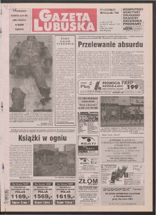 Gazeta Lubuska R. XLVII, nr 280 (30 listopada 1998). - Wyd 1