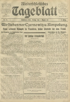 Niederschlesisches Tageblatt, no 179 (Freitag, den 3. August 1917)