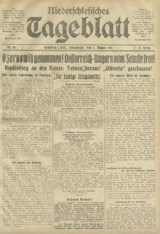 Niederschlesisches Tageblatt, no 180 (Sonnabend, den 4. August 1917)