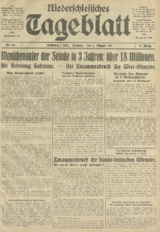 Niederschlesisches Tageblatt, no 181 (Sonntag, den 5. August 1917)