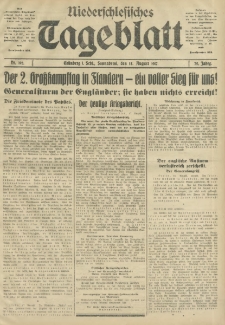 Niederschlesisches Tageblatt, no 192 (Sonnabend, den 18. August 1917)