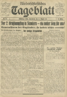 Niederschlesisches Tageblatt, no 192 (Sonnabend, den 18. August 1917)