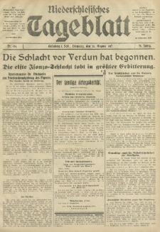 Niederschlesisches Tageblatt, no 194 (Dienstag, den 21. August 1917)