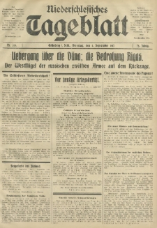 Niederschlesisches Tageblatt, no 206 (Dienstag, den 4. September 1917)