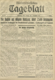 Niederschlesisches Tageblatt, no 209 (Freitag, den 7. September 1917)