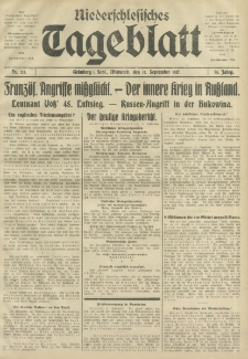 Niederschlesisches Tageblatt, no 213 (Mittwoch, den 12. September 1917)