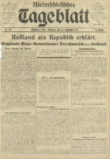 Niederschlesisches Tageblatt, no 218 (Dienstag, den 18. September 1917)