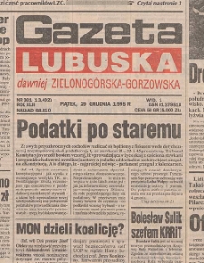 Gazeta Lubuska : dawniej Zielonogórska-Gorzowska R. XLIII [właśc. XLIV], nr 121 (26 maja 1995). - Wyd. 1