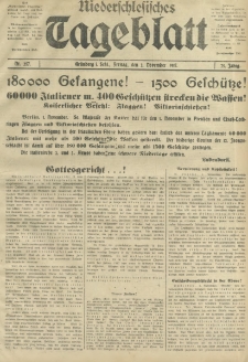 Niederschlesisches Tageblatt, no 257 (Freitag, den 2. November 1917)