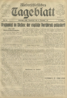 Niederschlesisches Tageblatt, no 275 (Sonnabend, den 24. November 1917)