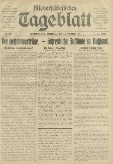 Niederschlesisches Tageblatt, no 279 (Donnerstag, den 29. November 1917)