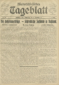 Niederschlesisches Tageblatt, no 279 (Donnerstag, den 29. November 1917)