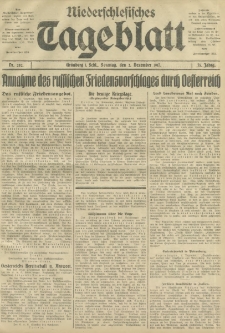 Niederschlesisches Tageblatt, no 282 (Sonntag, den 2. Dezember 1917)