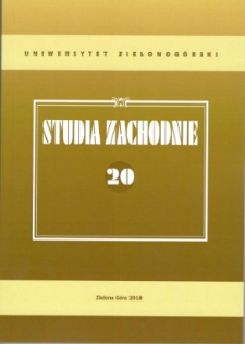 Studia Zachodnie, tom 20