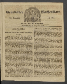 Grünberger Wochenblatt, No. 103. (23. Dezember 1852)