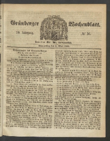 Grünberger Wochenblatt, No. 36. (5. Mai 1853)