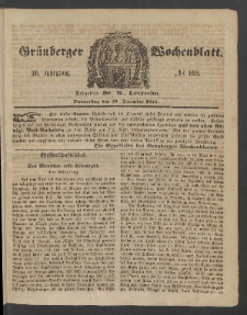 Grünberger Wochenblatt, No. 103. (28. Dezember 1854)