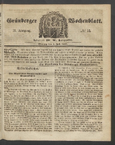 Grünberger Wochenblatt, No. 53. (2. Juli 1855)