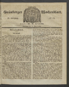 Grünberger Wochenblatt, No. 55. (9. Juli 1855)