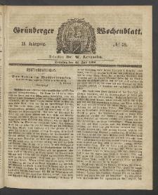 Grünberger Wochenblatt, No. 59. (22. Juli 1855)