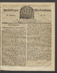 Grünberger Wochenblatt, No. 89. (5. November 1855)