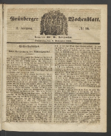 Grünberger Wochenblatt, No. 90. (8. November 1855)