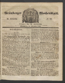 Grünberger Wochenblatt, No. 99. (10. Dezember 1855)