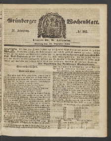 Grünberger Wochenblatt, No. 103. (24. Dezember 1855)