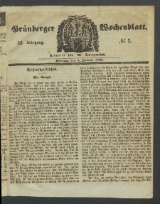 Grünberger Wochenblatt, No. 2. (7. Januar 1856)