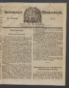 Grünberger Wochenblatt, No. 5. (17. Januar 1856)