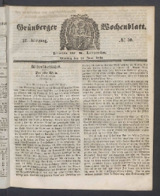 Grünberger Wochenblatt, No. 50. (23. Juni 1856)