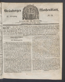 Grünberger Wochenblatt, No. 53. (3. Juli 1856)