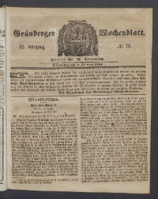 Grünberger Wochenblatt, No. 79. (2. Oktober 1856)
