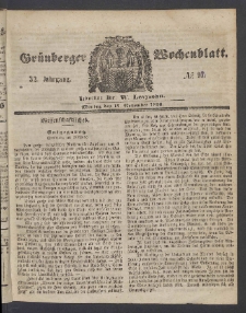 Grünberger Wochenblatt, No. 91 [właśc. 92.] (17. November 1856)