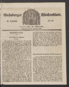 Grünberger Wochenblatt, No. 64. (10. August 1857)
