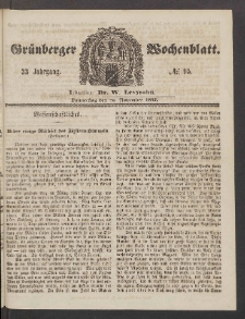 Grünberger Wochenblatt, No. 95. (26. November 1857)