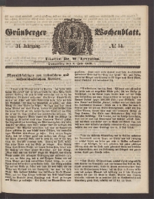 Grünberger Wochenblatt, No. 54. (8. Juli 1858)